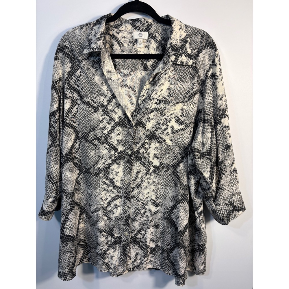River Island Plus Classic Chic Blouse Size 22 Beautiful